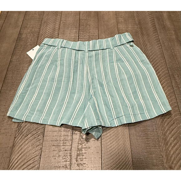 O'Neill Paper Bag Blue Striped Shorts Size 29 - Picture 2 of 4